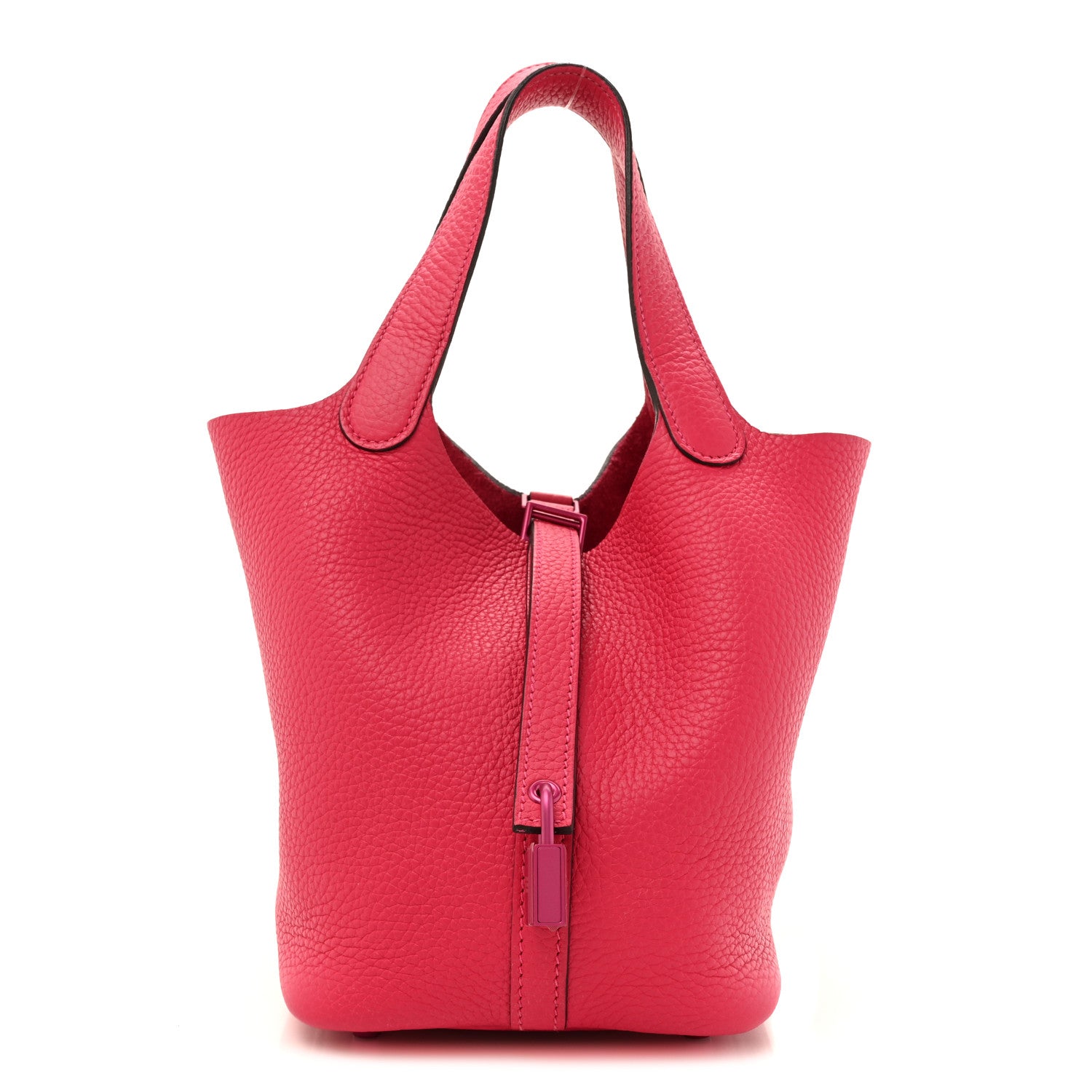 Hermes Taurillon Clemence Monochrome Picotin Lock 18 PM Rose Mexico Rose Mexico 1 of 13