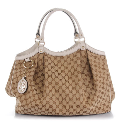 Gucci Monogram Large Sukey Tote Off White 1 of 7