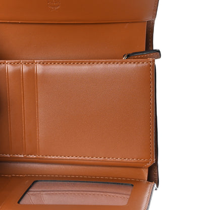 MCM Visetos New Year Series Rooster Three-Fold Flap Wallet Cognac 5 of 9