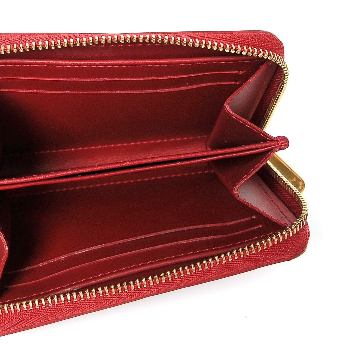 Vernis Rayures Zippy Coin Purse Pomme D'Amour