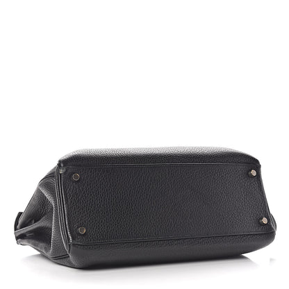 Hermes Taurillon Clemence Kelly Retourne 32 Black 5 of 57