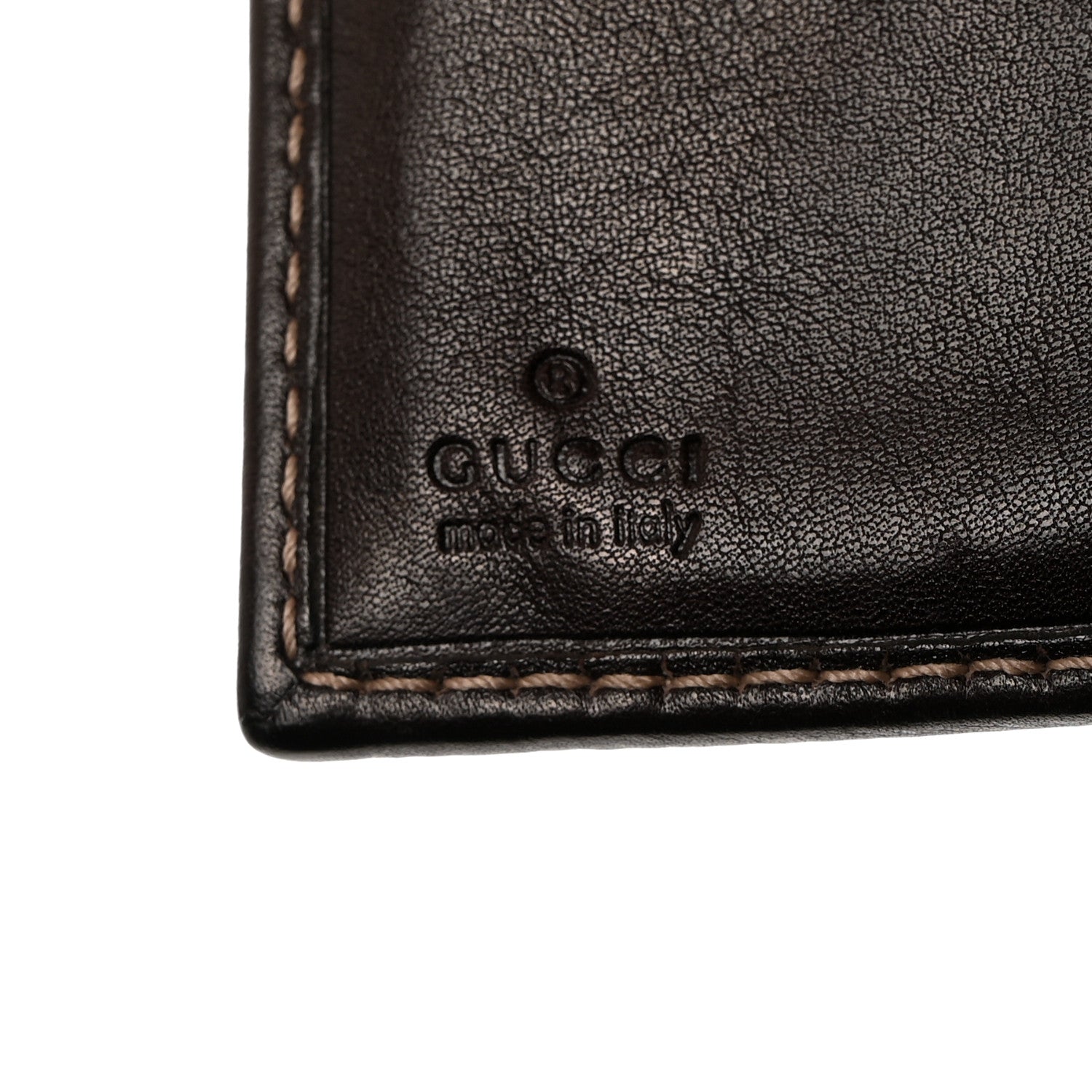 Gucci Monogram Britt Tri Fold Wallet Dark Brown 6 of 8