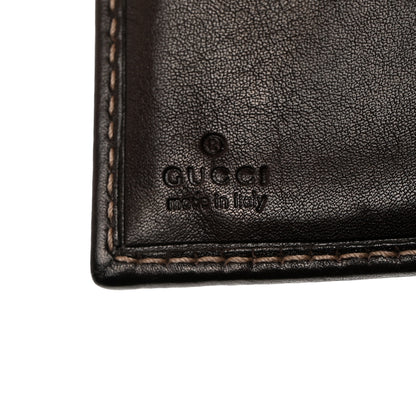 Gucci Monogram Britt Tri Fold Wallet Dark Brown 6 of 8