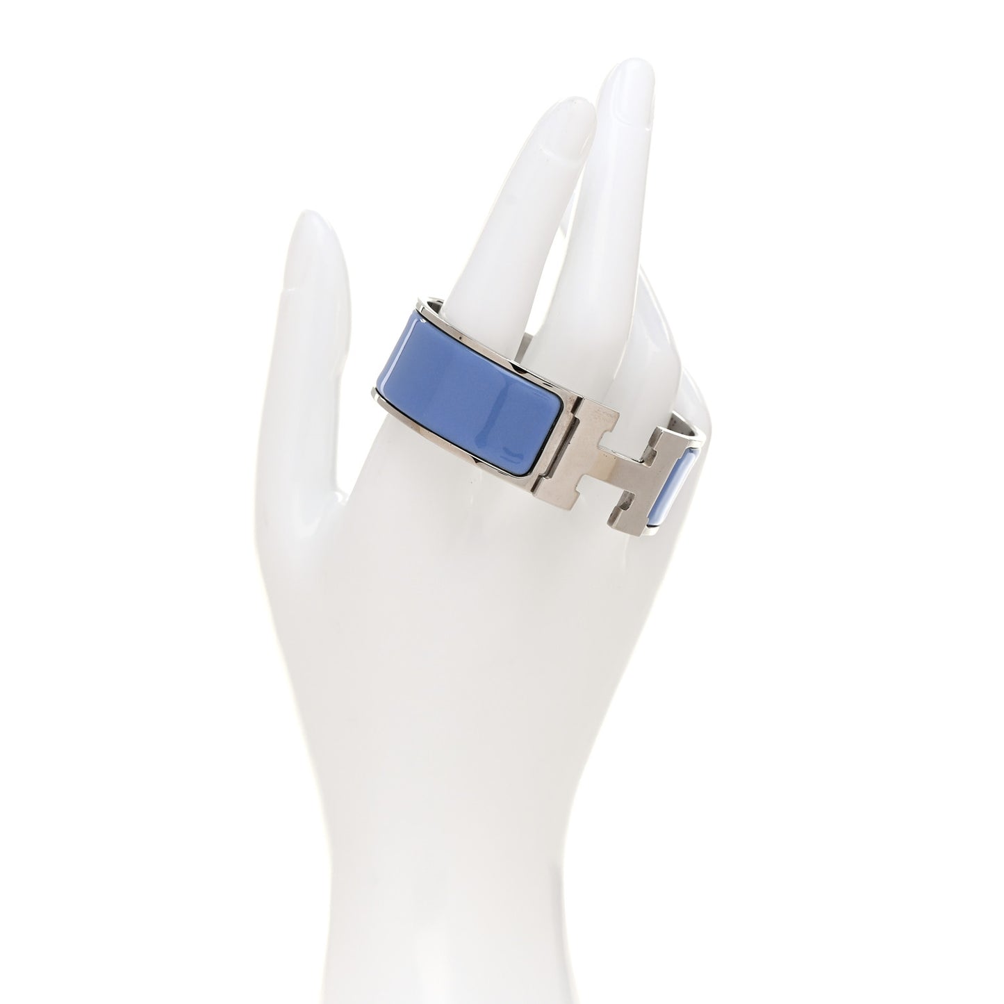 Enamel Wide Clic Clac H Bracelet PM Periwinkle