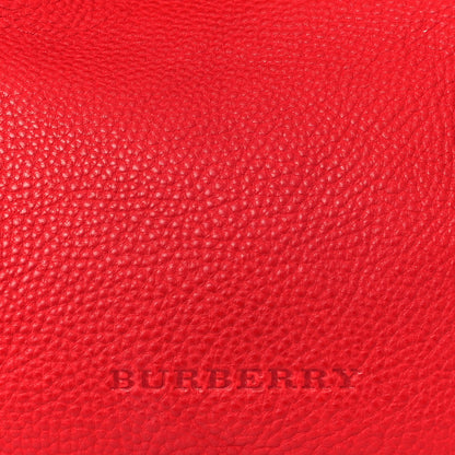 Burberry Grainy Calfskin House Check Small Maidstone Red 9 of 14