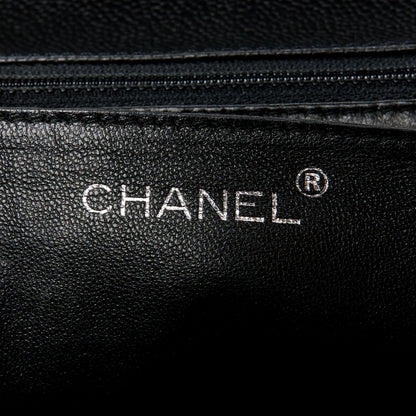 Chanel Caviar Quilted Jumbo Kelly Flap Black 7 of 12
