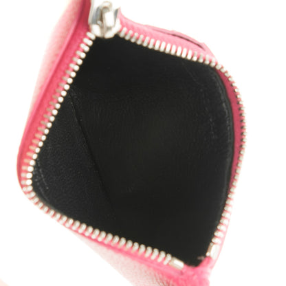 Saint Laurent Grained Calfskin 5 Fragments Zip Pouch Card Holder Lipstick Fuchsia 5 of 7