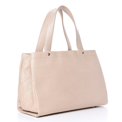 Chanel Caviar CC Tote Beige 4 of 14