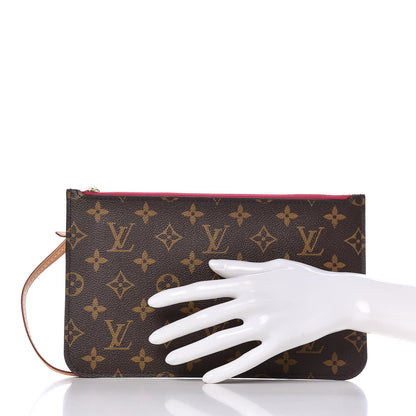 Louis Vuitton Monogram Neverfull MM GM Pochette Pivoine 2 of 9
