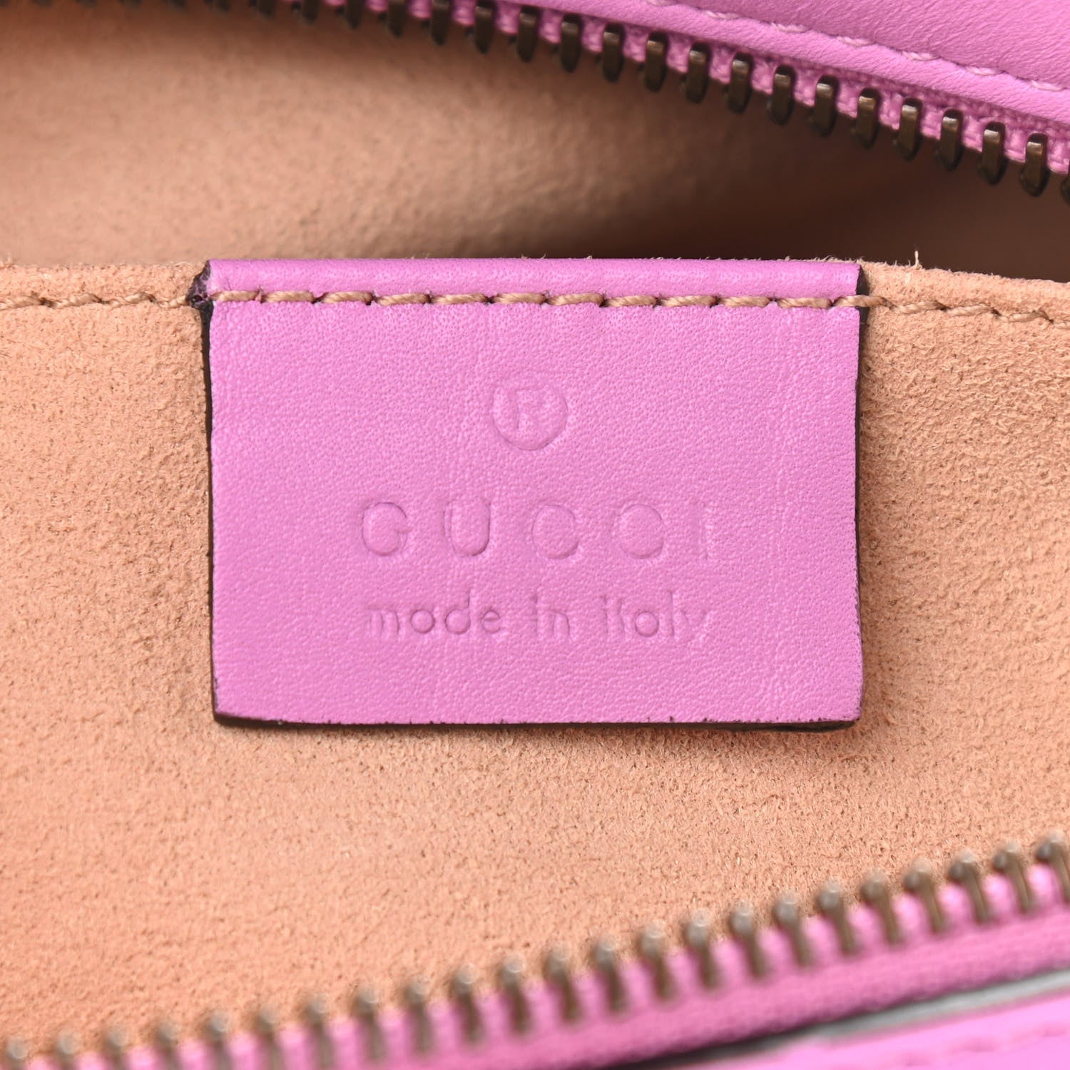 Gucci Calfskin Matelasse Mini GG Marmont Chain Shoulder Bag Candy Mousse 6 of 11