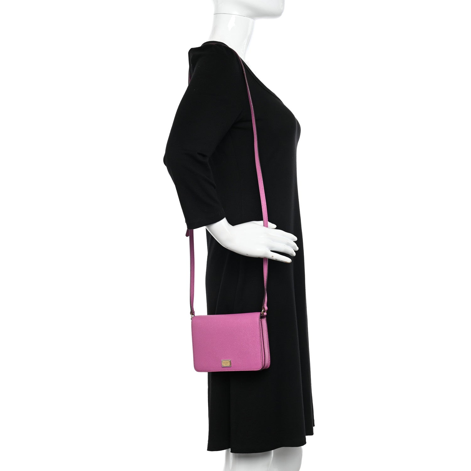 Dolce & Gabbana DOLCE &amp; GABBANA Dauphine Mini Crossbody Bag Fuxia 2 of 9