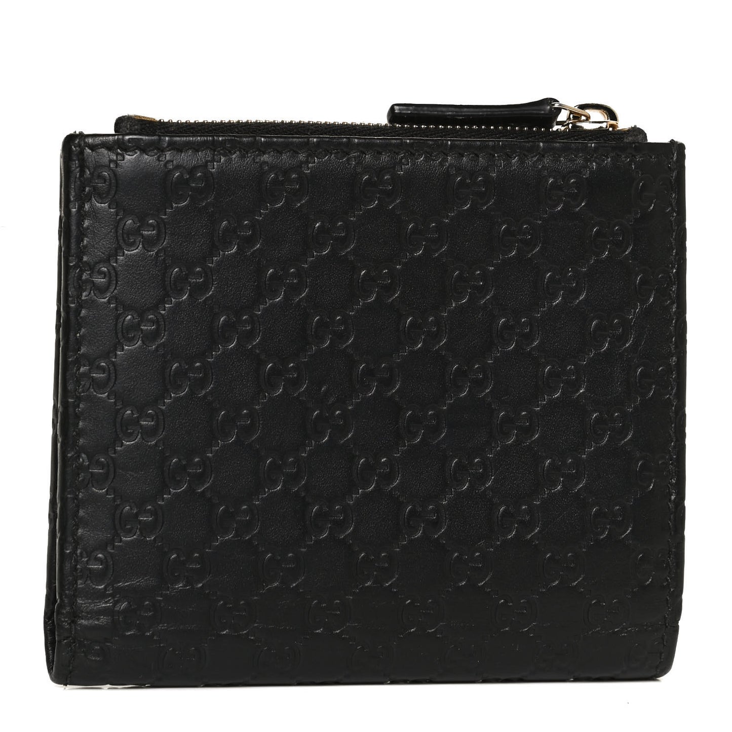 Microguccissima Snap Bi-Fold Wallet Black