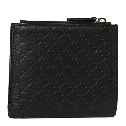 Gucci Microguccissima Snap Bi-Fold Wallet Black 3 of 9