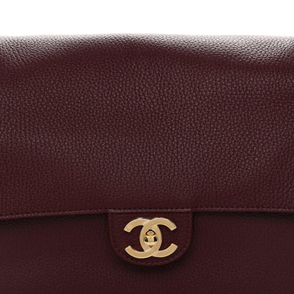 Chanel Grained Calfskin Small Souplissimo Maxi Flap Burgundy 8 of 10