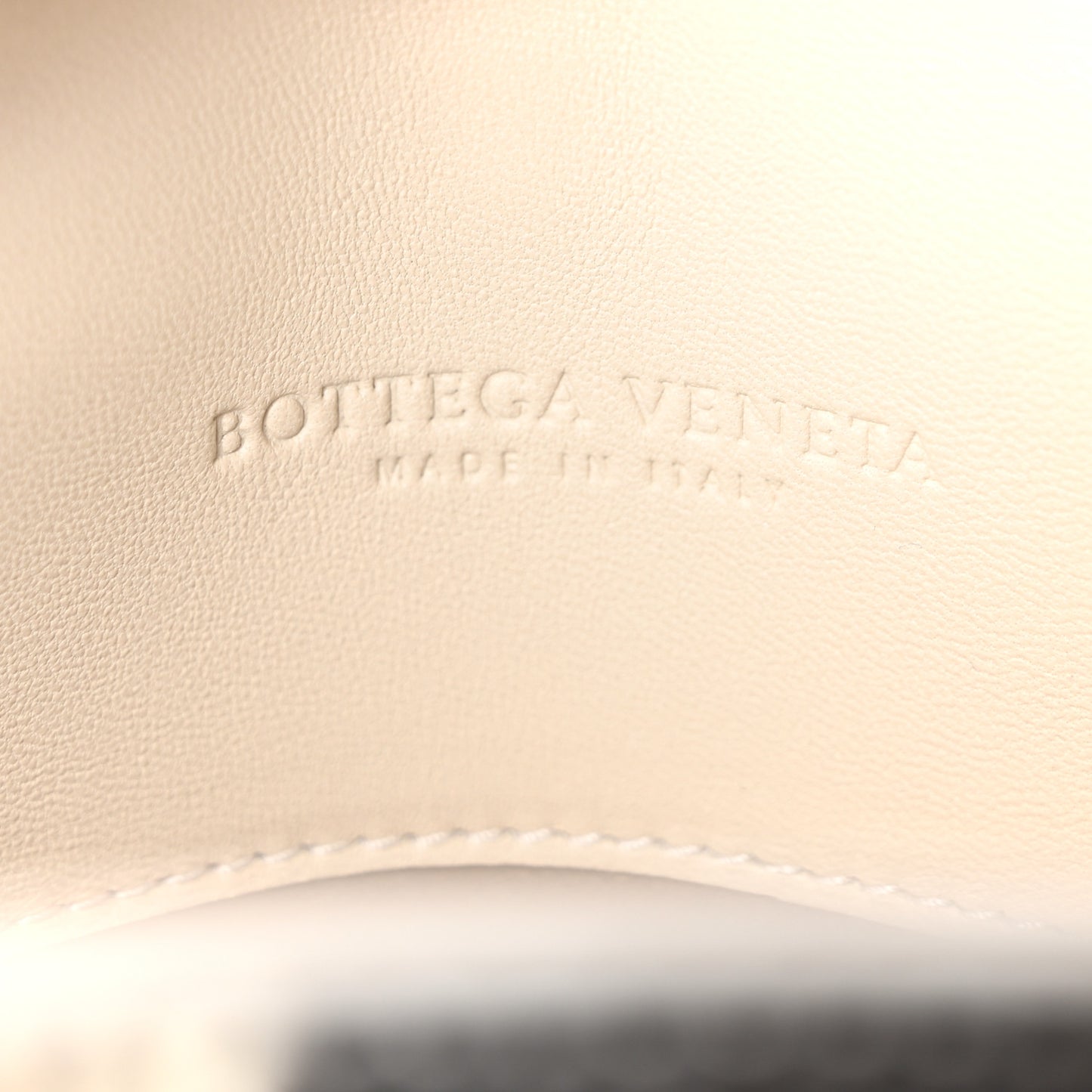 Light Calf Snakeskin Intrecciato Embroidered Small Roma Cream
