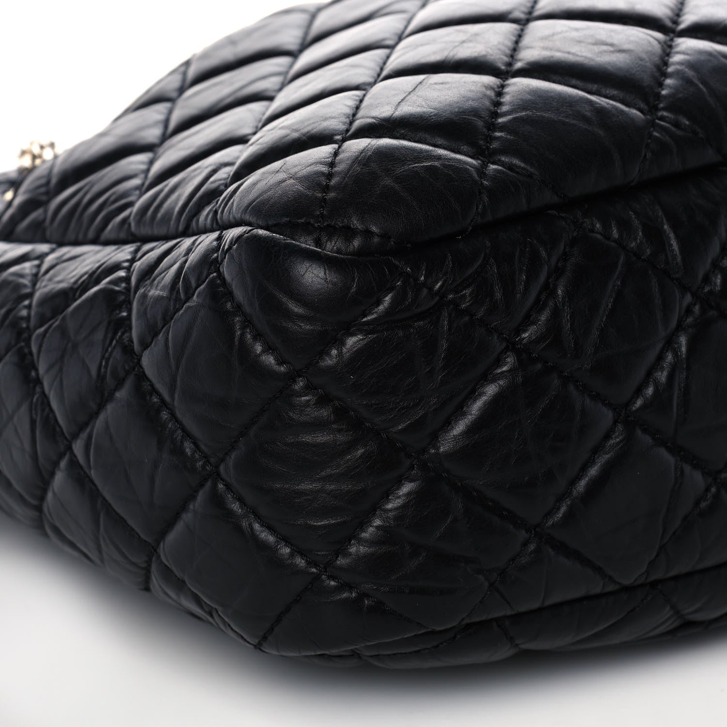 Chanel Aged Calfskin Quilted Large Reissue Camera Case Black 8 of 9