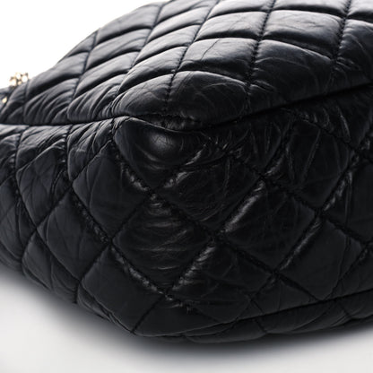 Chanel Aged Calfskin Quilted Large Reissue Camera Case Black 8 of 9