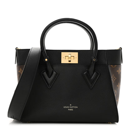 Louis Vuitton Calfskin Monogram On My Side PM Black 1 of 10