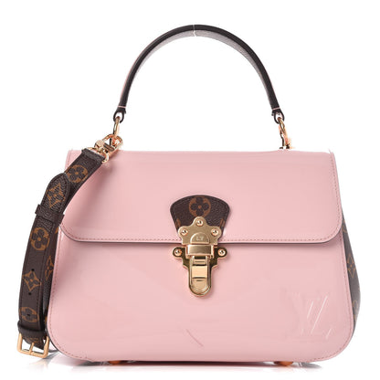 Louis Vuitton Patent Calfskin Monogram Cherrywood PM Rose Ballerine 1 of 8