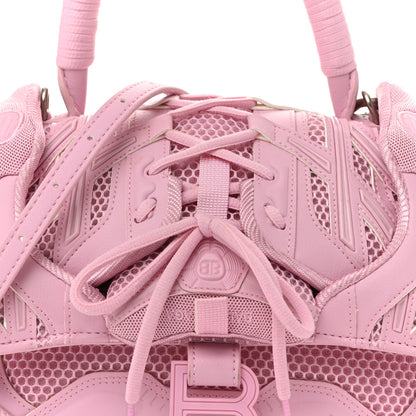 Balenciaga Faux Calfskin Fabric Small Sneakerhead Top Handle Bag Pink 8 of 14