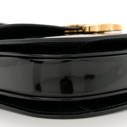 Celine Patent Calfskin Triomphe Mini Besace Clea Black 9 of 11