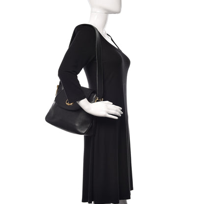 Gucci Cellarius Calfskin Medium 1973 Shoulder Bag Black 2 of 15