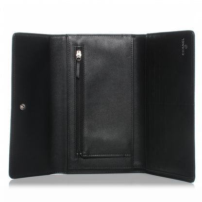 Chanel Caviar CC Large Flap Wallet Black 5 of 8