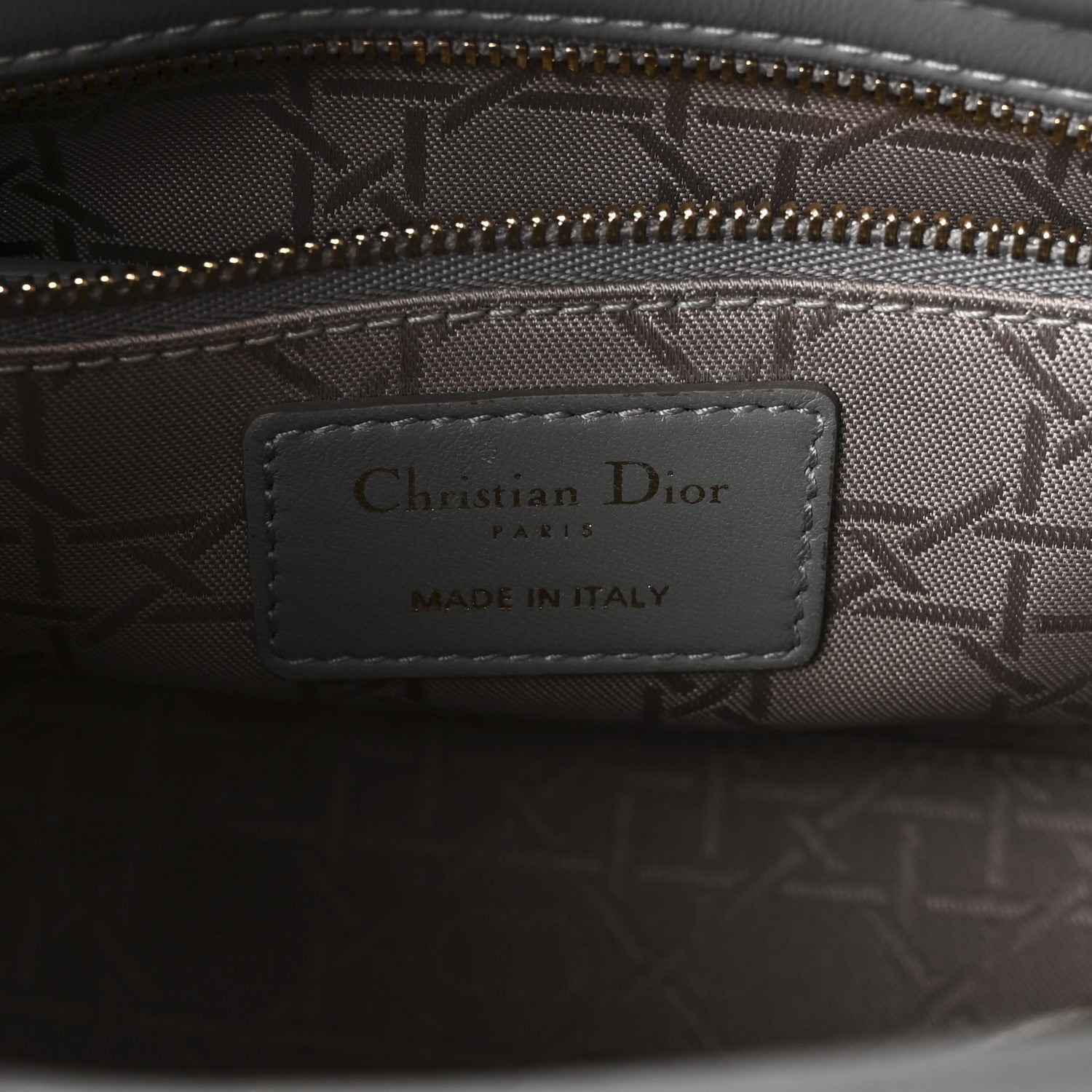 Christian Dior Lambskin Cannage Small My Lucky Badges My Lady Dior Grey 6 of 9