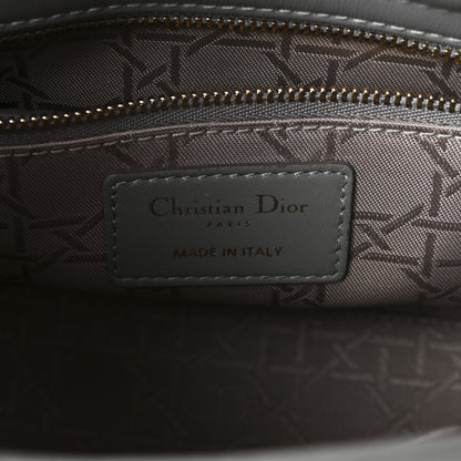 Christian Dior Lambskin Cannage Small My Lucky Badges My Lady Dior Grey 6 of 9