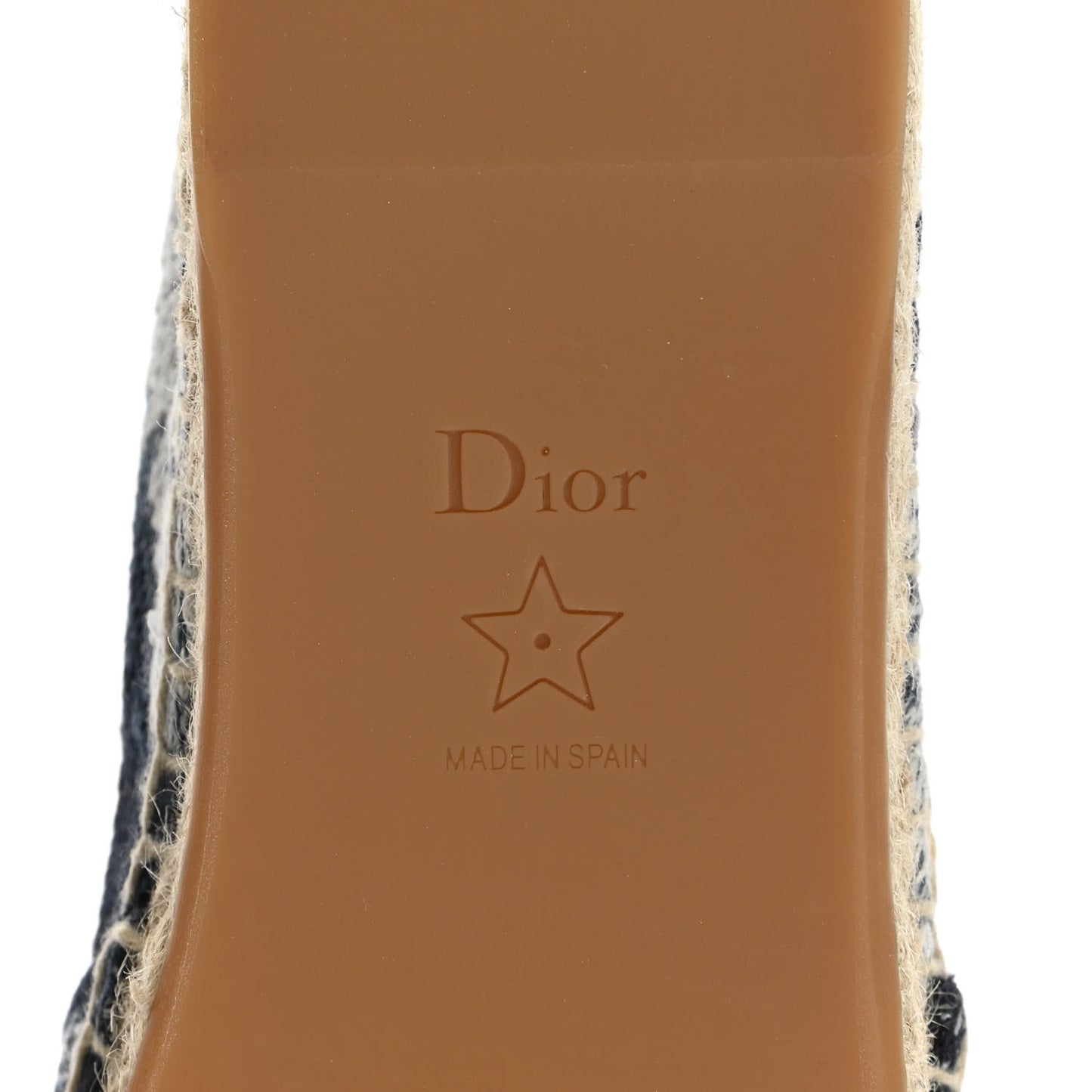 Canvas Tie and Dior Embroidered Granville 15mm Espadrilles 39 Denim