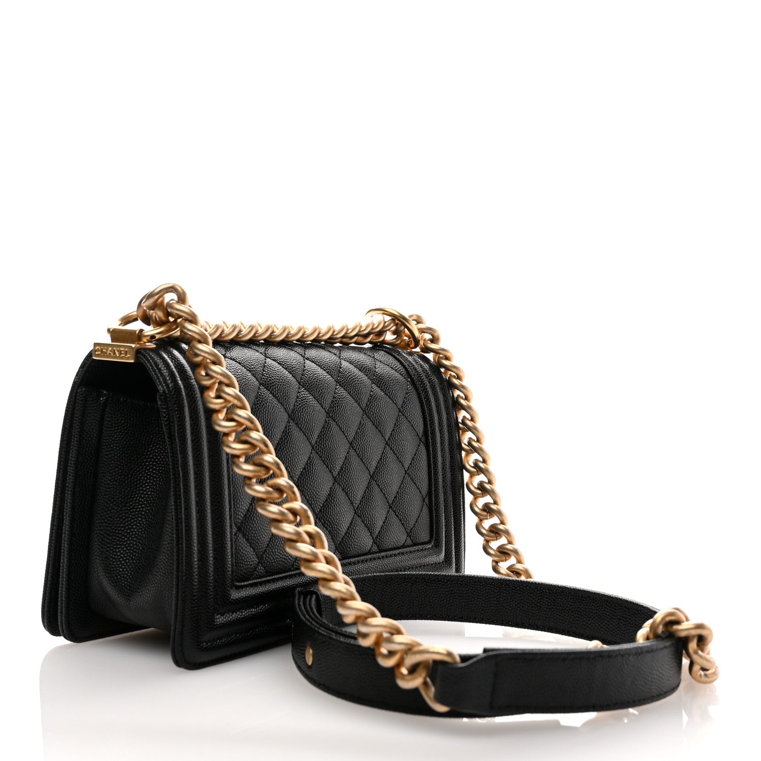Chanel Caviar Quilted Small Boy Flap Black 3 of 10