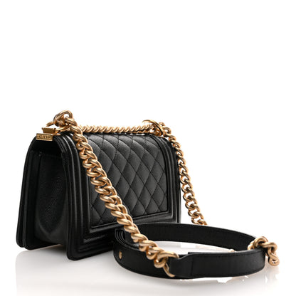 Chanel Caviar Quilted Small Boy Flap Black 3 of 10