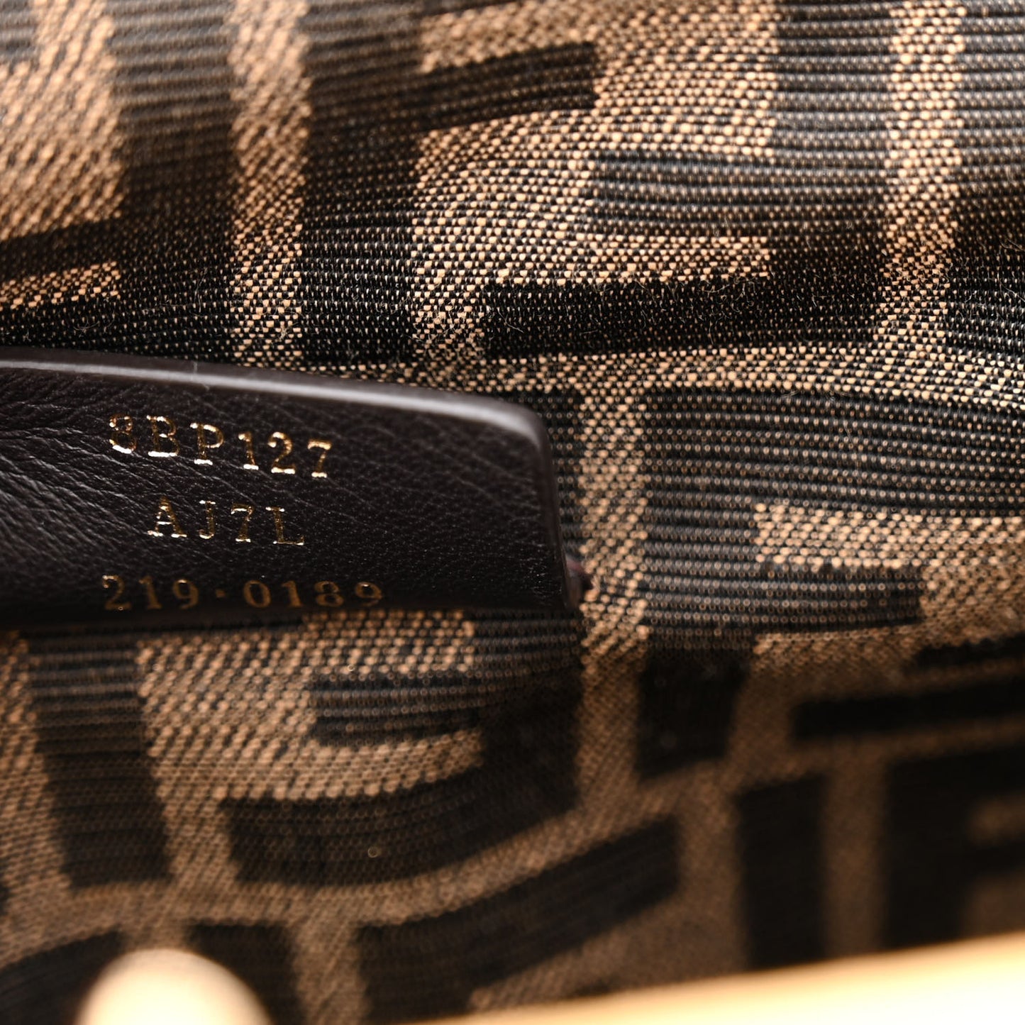 Denim Karligraphy Embroidered Medium Fendi First Blue