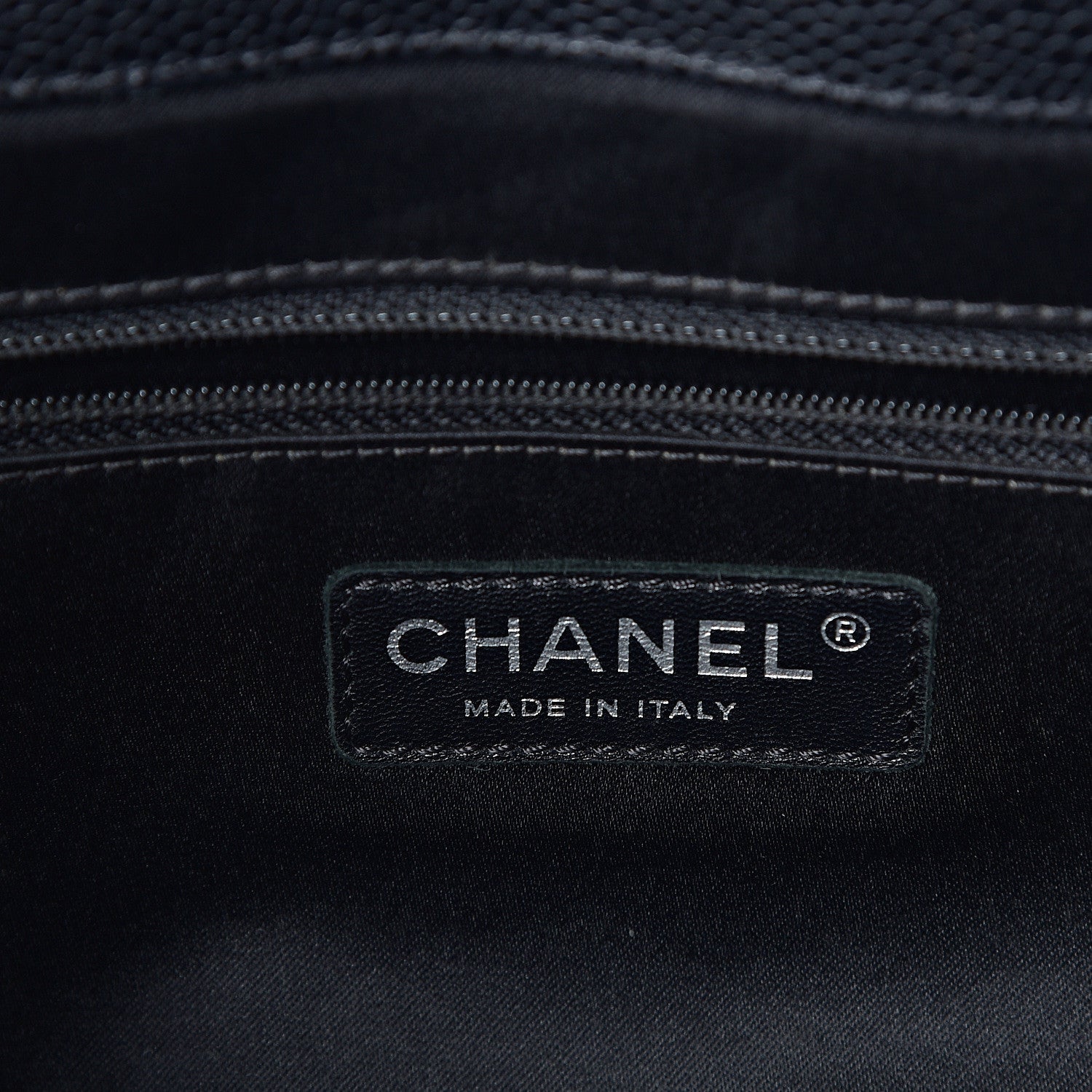Chanel Caviar Quilted XL Grand Shopping Tote GST Black 5 of 10