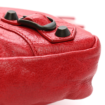 Balenciaga Agneau Classic Hardware Premier Clutch Rouge Coquelicot 8 of 14