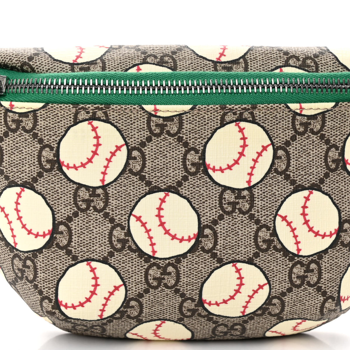 GG Supreme Monogram Baseballs Web Childrens Belt Bag