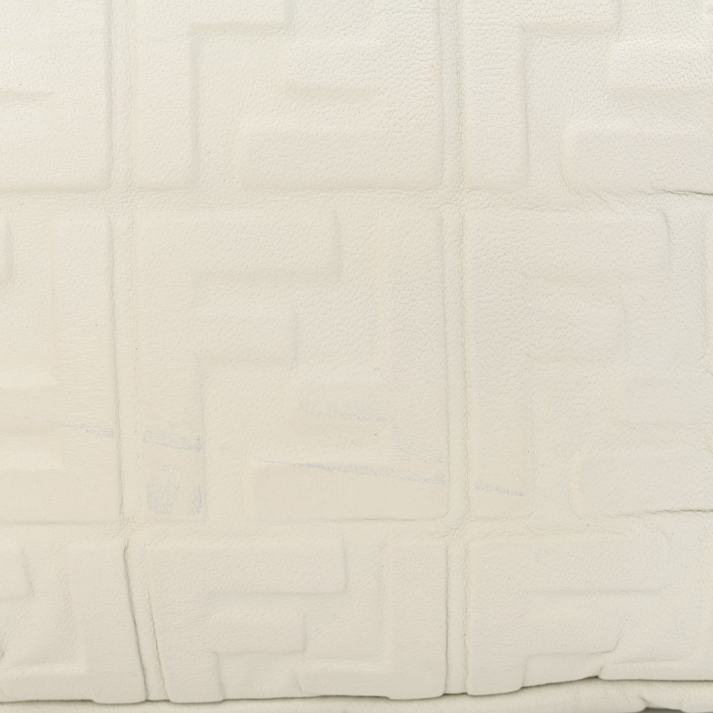 Nappa FF 1974 Embossed Baguette White