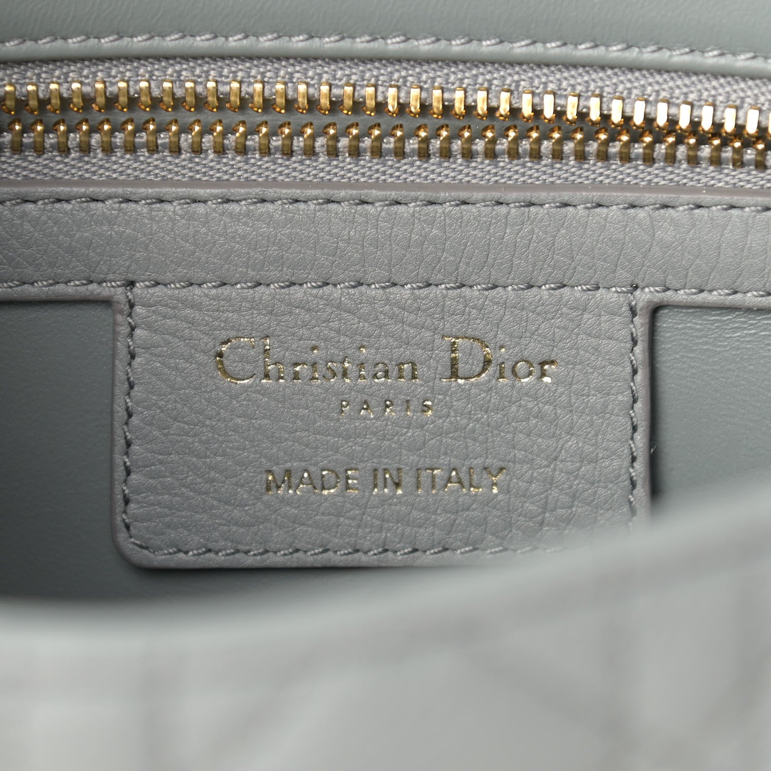 Christian Dior Calfskin Cannage Small Caro Bag Grey 6 of 11