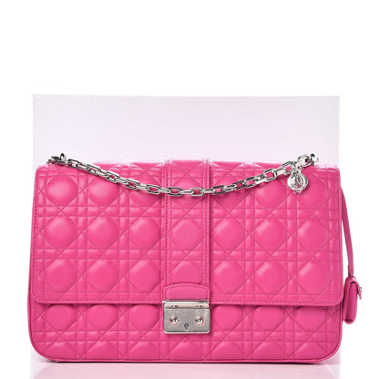 Christian Dior Lambskin Cannage Large Miss Dior Flap Fuchsia 11 of 11