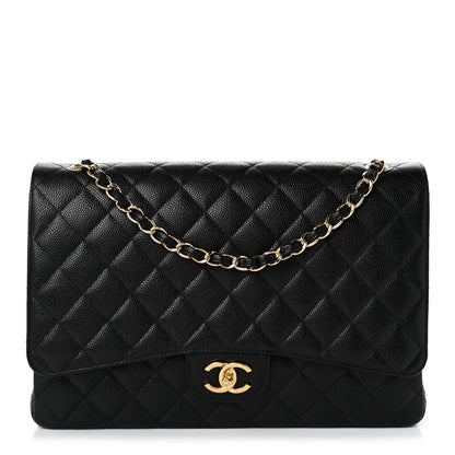Chanel Caviar Quilted Maxi Double Flap Black 1 of 10