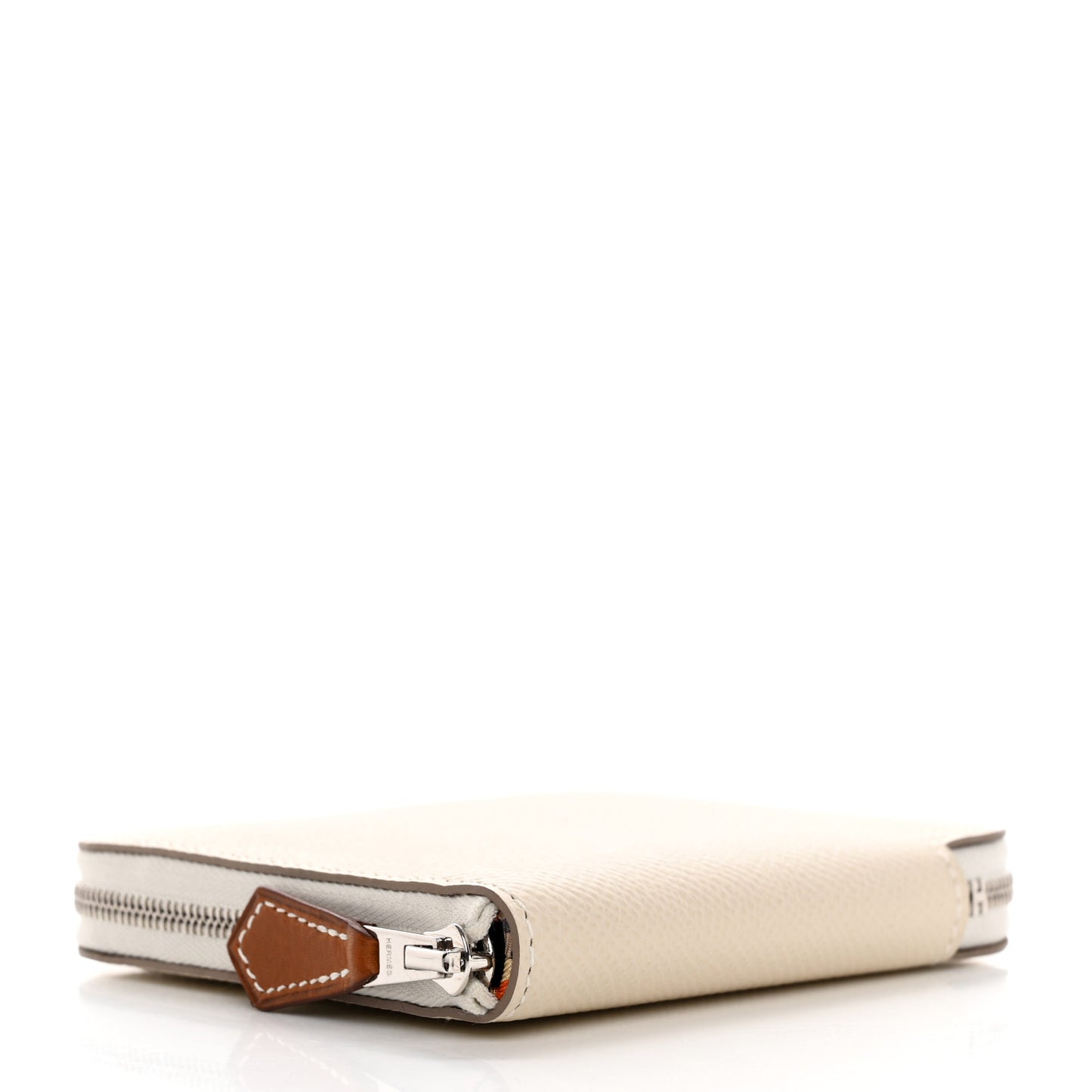 Epsom Silk'In Compact Wallet Craie Caban Jaune Ambre