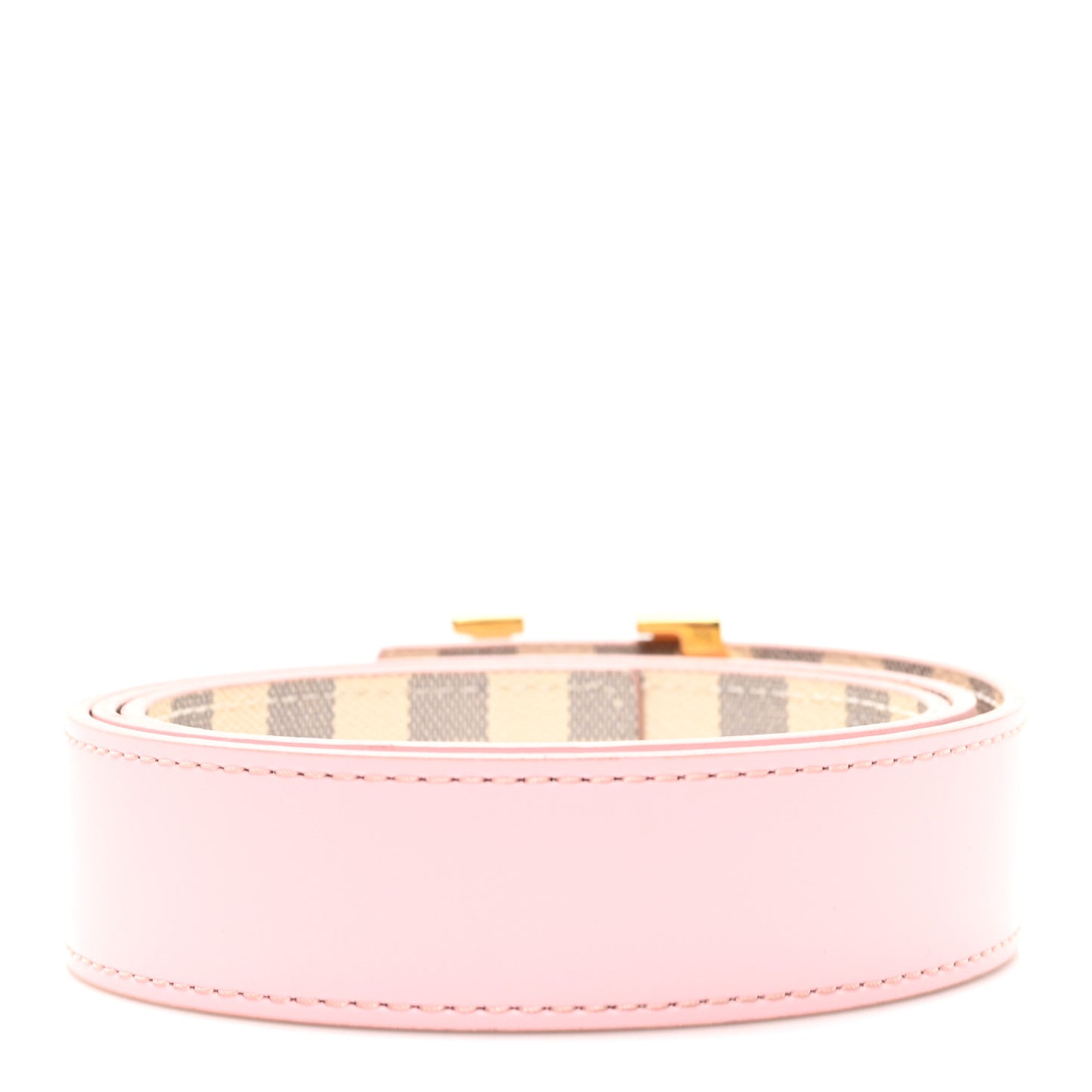 Damier Azur 30mm LV Initiales Reversible Belt 80 32 Pink