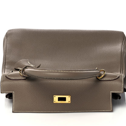 Hermes Togo Kelly Retourne 28 Etoupe 16 of 40