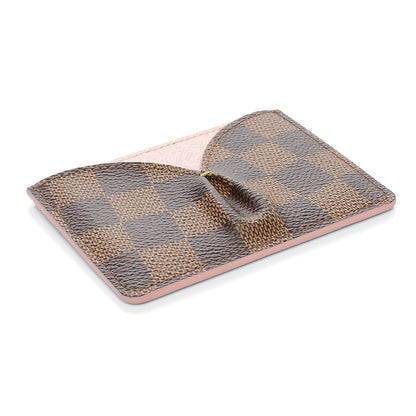 Louis Vuitton Damier Ebene Caissa Card Holder Rose Ballerine 4 of 8