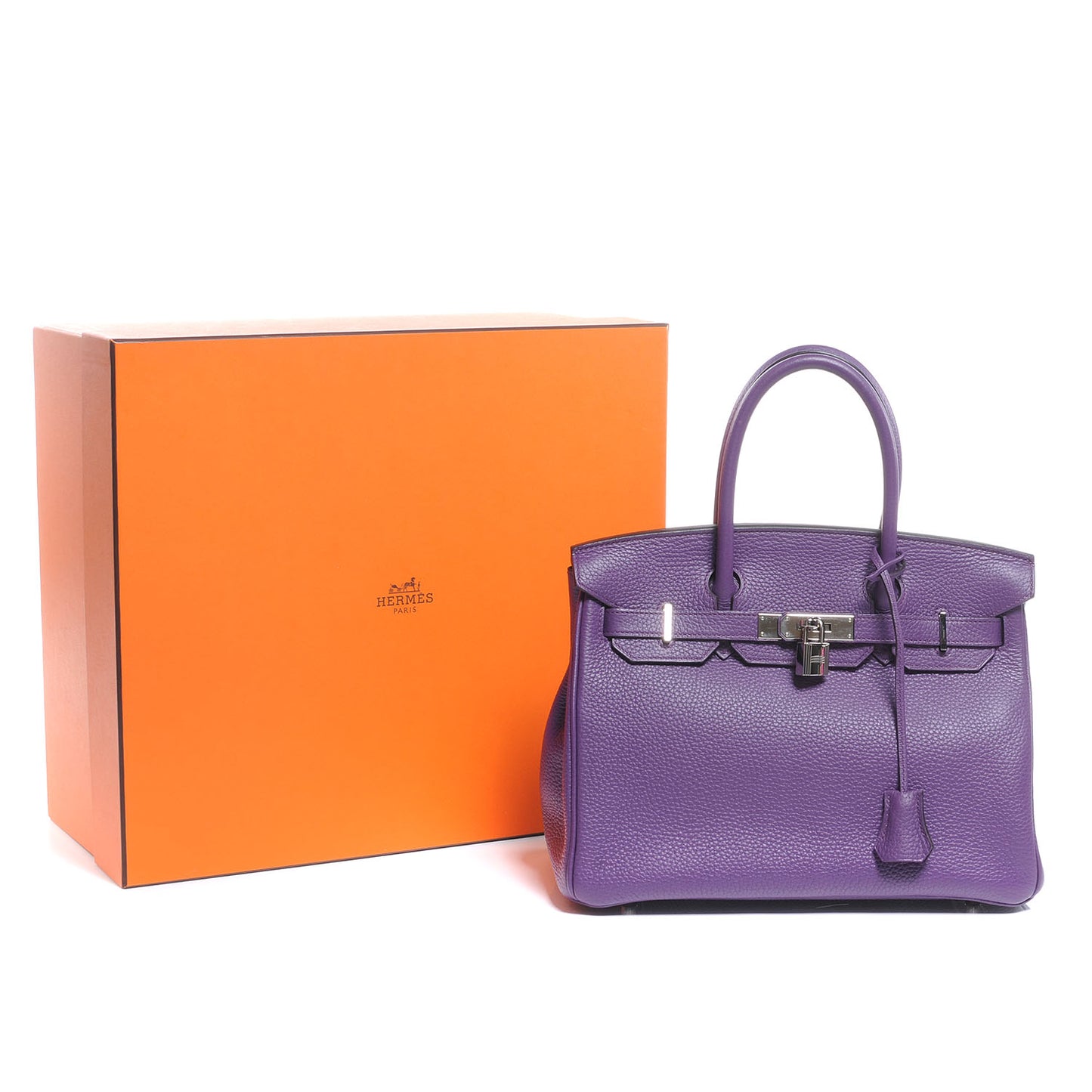 Taurillon Clemence Birkin 30 Ultraviolet