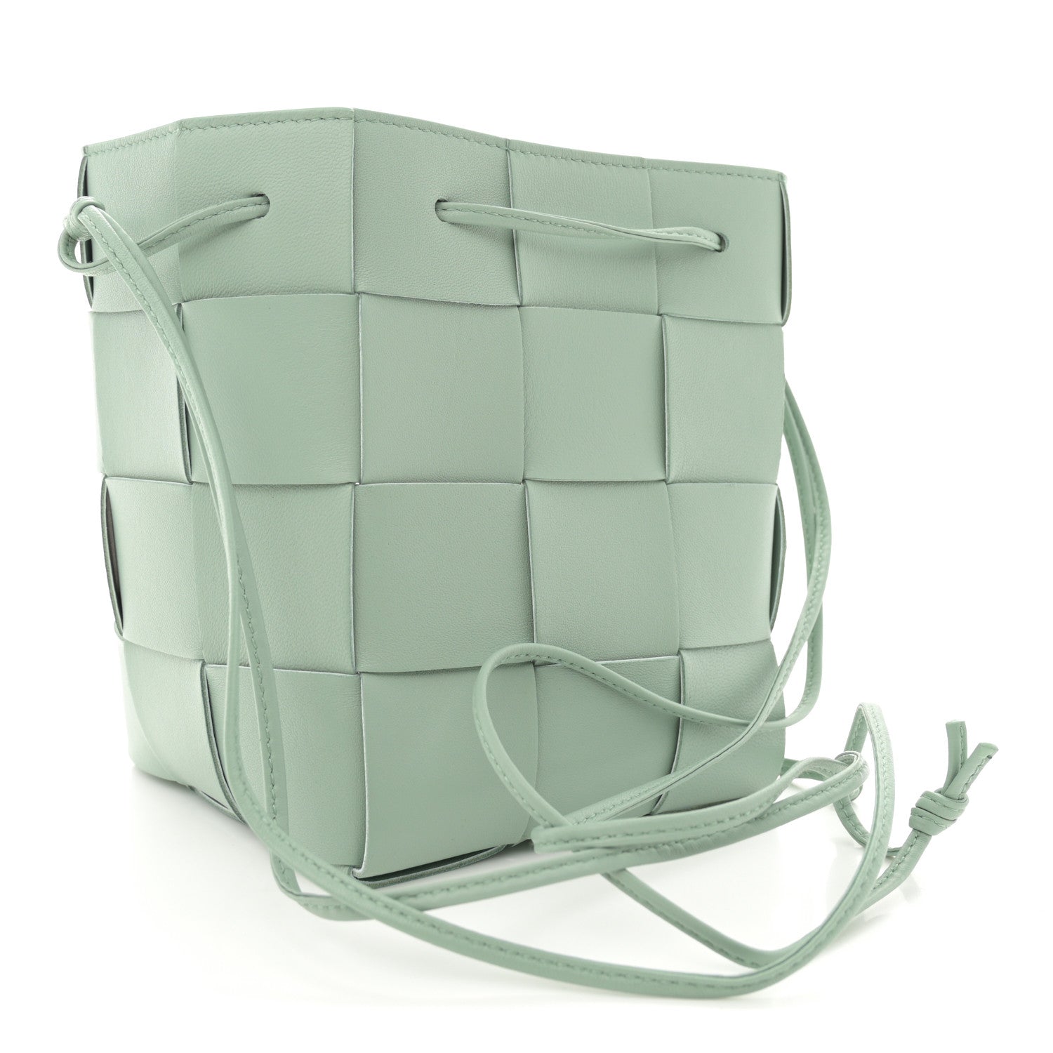 Bottega Veneta Nappa Maxi Intrecciato Small Cassette Bucket Bag New Sauge 3 of 9
