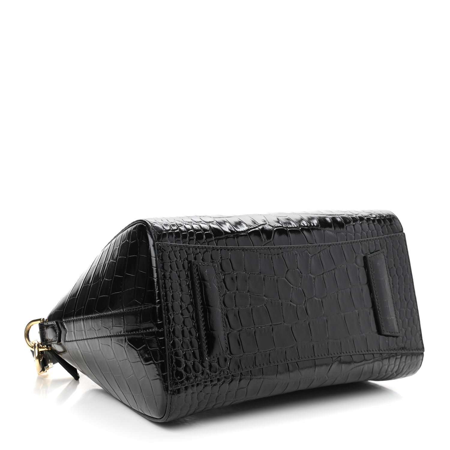 Givenchy Calfskin Crocodile Embossed Small Antigona Black 4 of 12