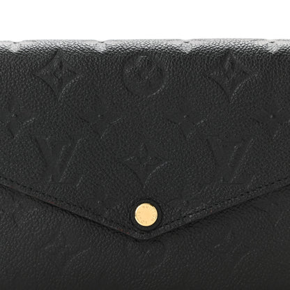 Louis Vuitton Empreinte Pochette Felicie Chain Wallet Black 8 of 11