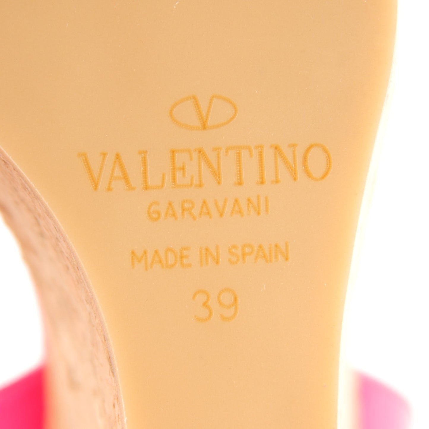 Patent Cork 120 Platform Wedge Sandals 39 Fuxia Fluo