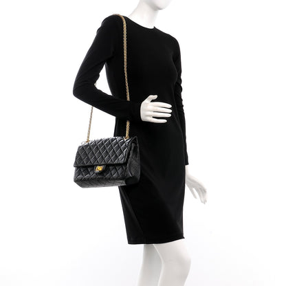 Chanel Aged Calfskin Quilted 2.55 Reissue 226 Flap Black 2 of 10